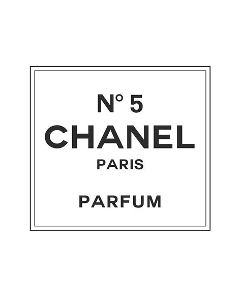 black and white chanel lable